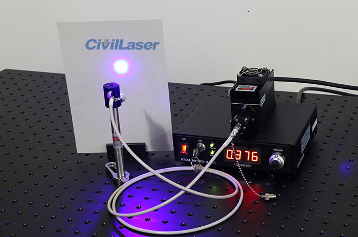 438nm fiber coupled laser